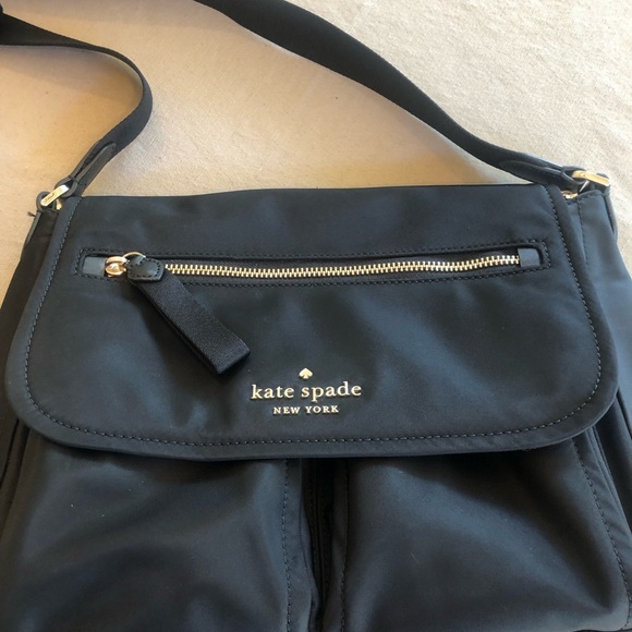 Black Kate Spade Nylon Crossbody and Matching Wallet - Picture 6 of 16